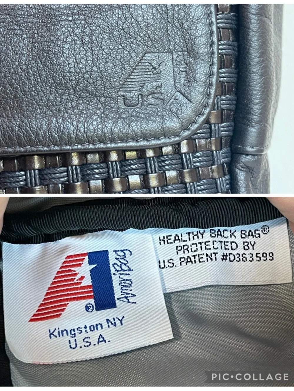Ameribag Genuine Leather Healthy Back Pack Limited Edition